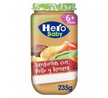 POTITO HERO BABY POLLO CON TERNERA Y VERDURA 235gr. A partir de 6 meses.