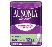 COMPRESA AUSONIA DISCREET NORMAL 12ud
