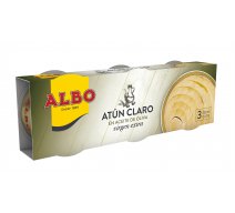 ATUN CLARO EN ACEITE DE OLIVA VIRGEN ALBO 3x67gr